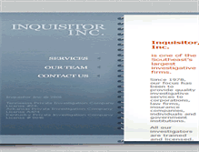 Tablet Screenshot of inquisitorinc.com